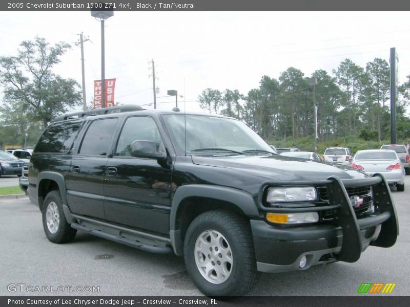 Black / Tan/Neutral 2005 Chevrolet Suburban 1500 Z71 4x4
