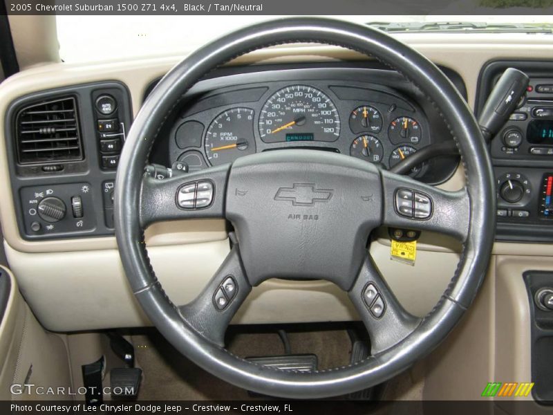 Black / Tan/Neutral 2005 Chevrolet Suburban 1500 Z71 4x4