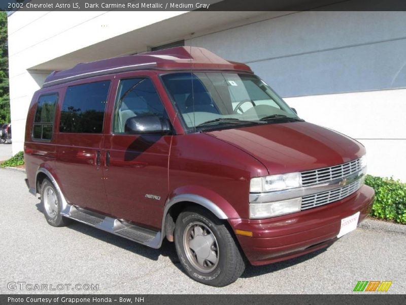 Dark Carmine Red Metallic / Medium Gray 2002 Chevrolet Astro LS