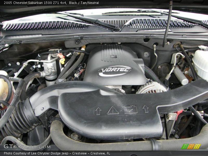 Black / Tan/Neutral 2005 Chevrolet Suburban 1500 Z71 4x4
