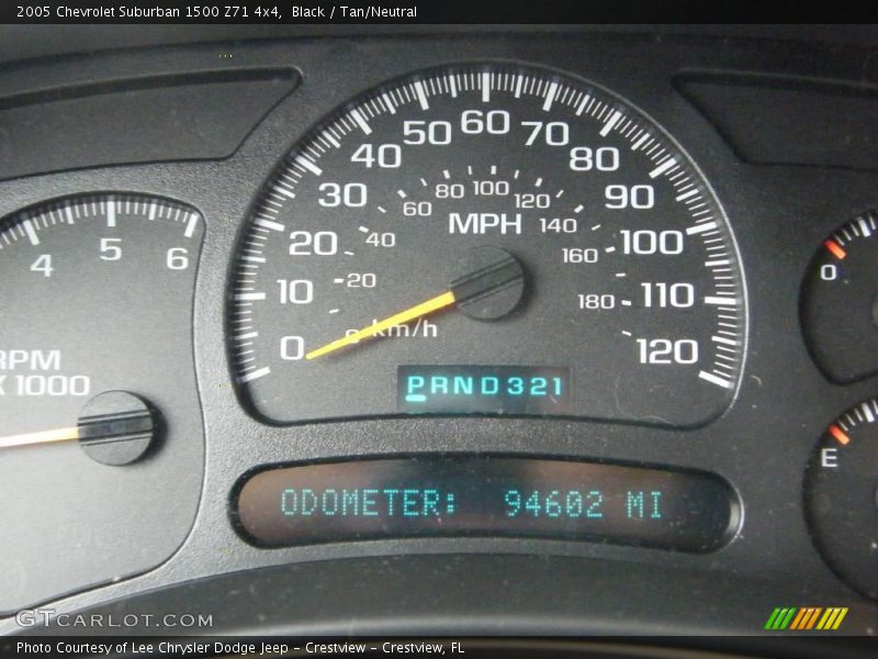 Black / Tan/Neutral 2005 Chevrolet Suburban 1500 Z71 4x4