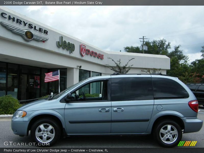 Butane Blue Pearl / Medium Slate Gray 2006 Dodge Caravan SXT