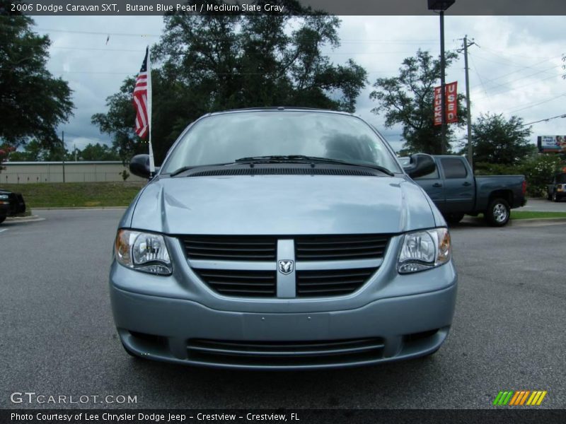 Butane Blue Pearl / Medium Slate Gray 2006 Dodge Caravan SXT