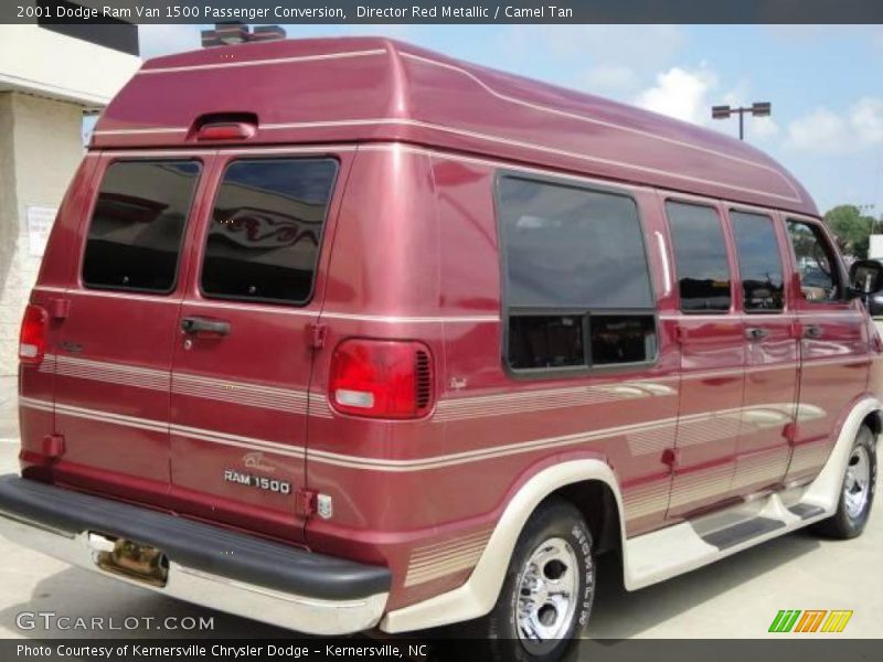 Director Red Metallic / Camel Tan 2001 Dodge Ram Van 1500 Passenger Conversion