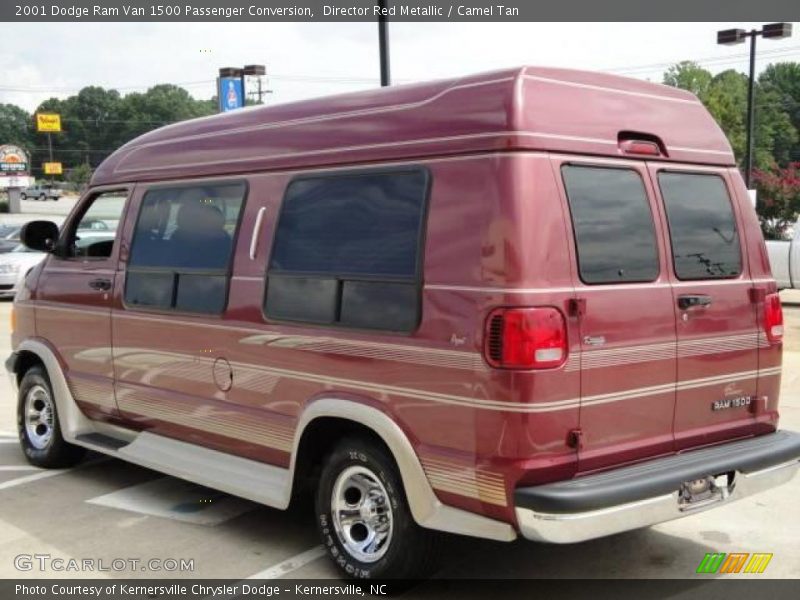Director Red Metallic / Camel Tan 2001 Dodge Ram Van 1500 Passenger Conversion