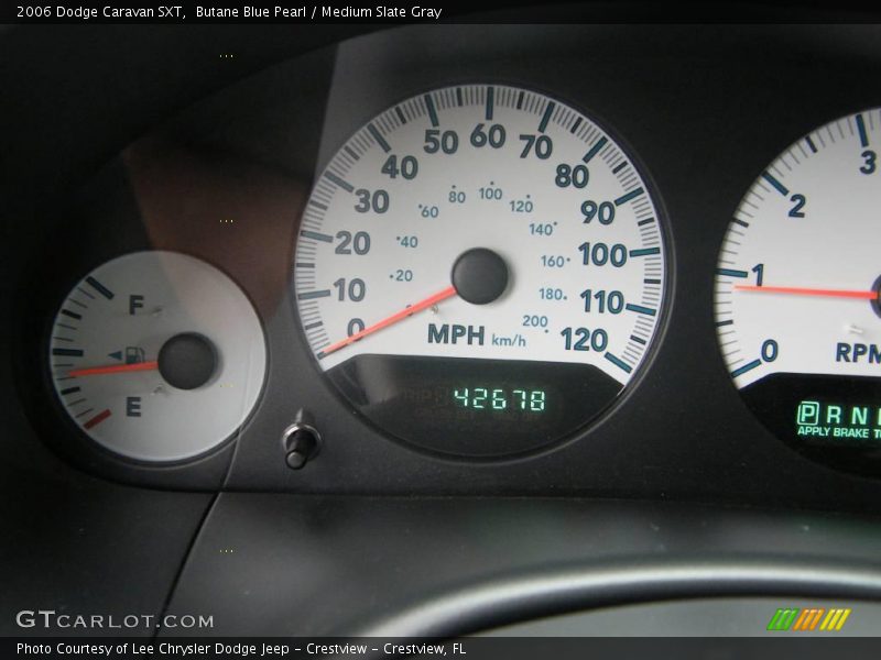 Butane Blue Pearl / Medium Slate Gray 2006 Dodge Caravan SXT
