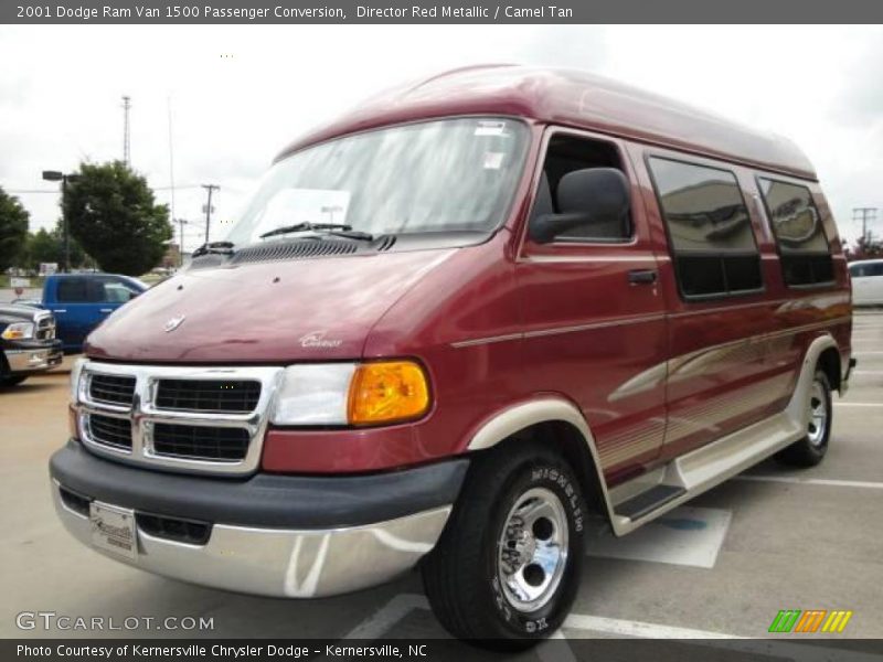 Director Red Metallic / Camel Tan 2001 Dodge Ram Van 1500 Passenger Conversion
