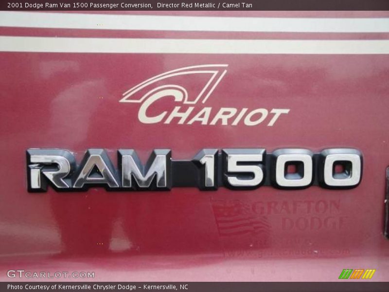 Director Red Metallic / Camel Tan 2001 Dodge Ram Van 1500 Passenger Conversion
