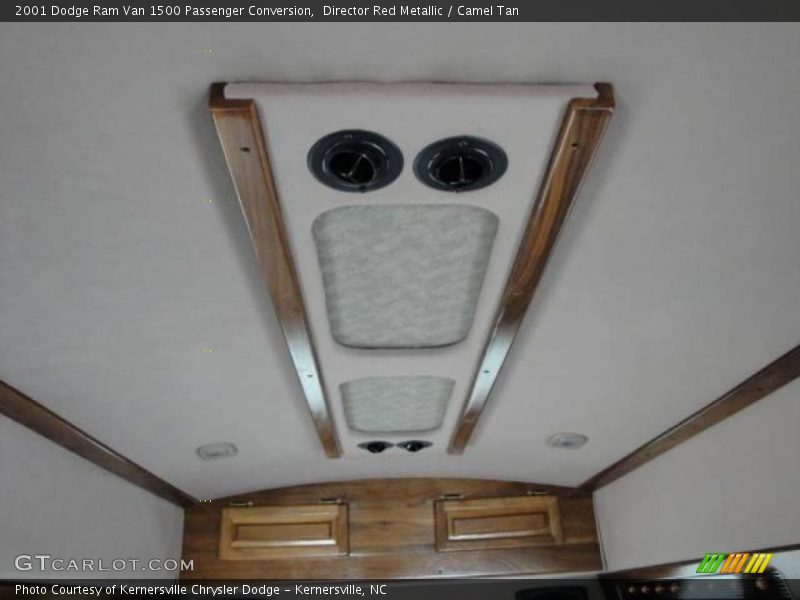 Director Red Metallic / Camel Tan 2001 Dodge Ram Van 1500 Passenger Conversion