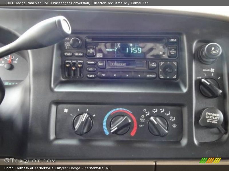 Director Red Metallic / Camel Tan 2001 Dodge Ram Van 1500 Passenger Conversion
