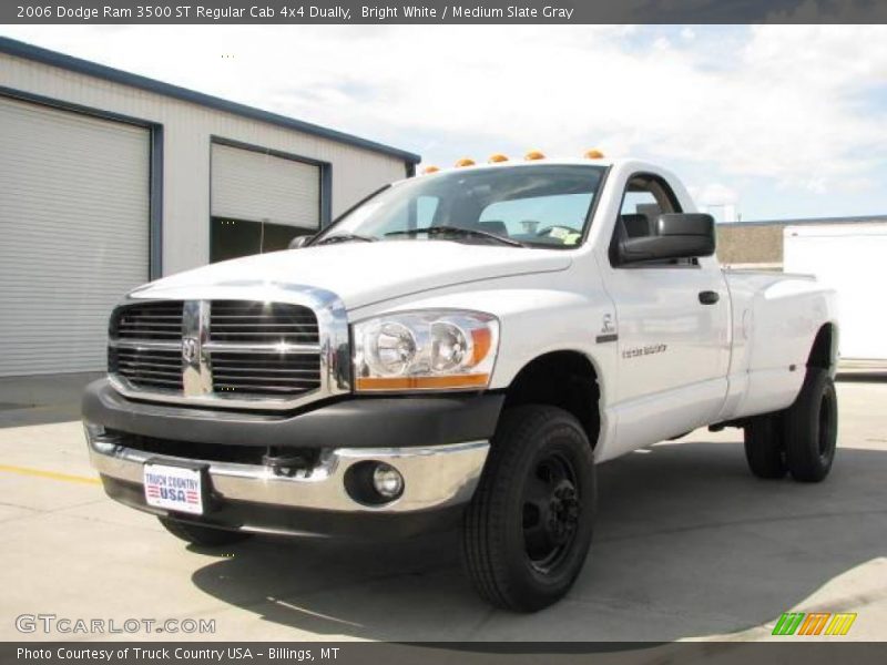 Bright White / Medium Slate Gray 2006 Dodge Ram 3500 ST Regular Cab 4x4 Dually