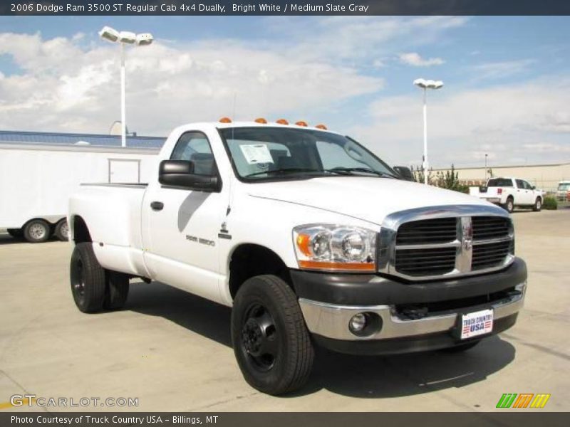 Bright White / Medium Slate Gray 2006 Dodge Ram 3500 ST Regular Cab 4x4 Dually