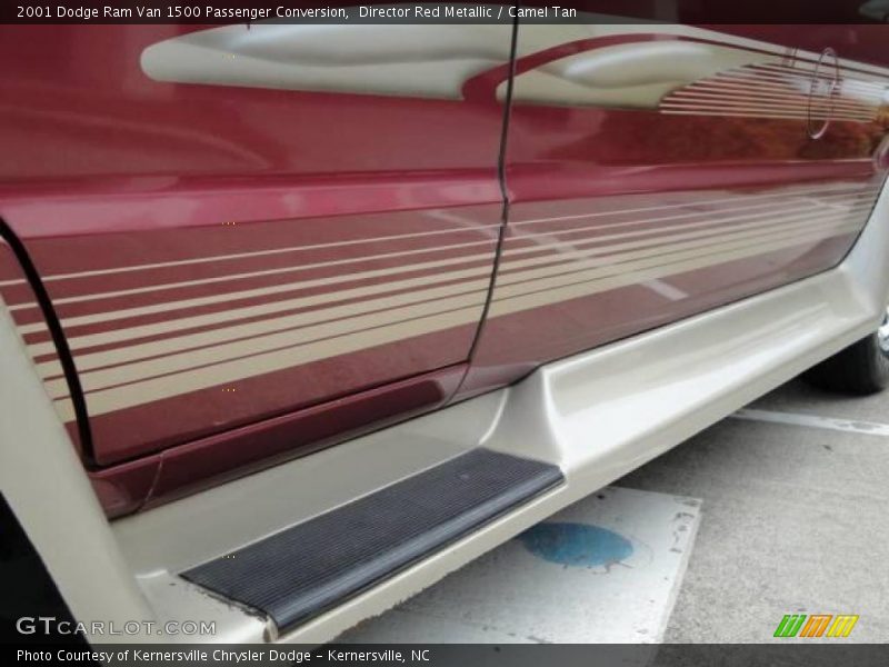 Director Red Metallic / Camel Tan 2001 Dodge Ram Van 1500 Passenger Conversion