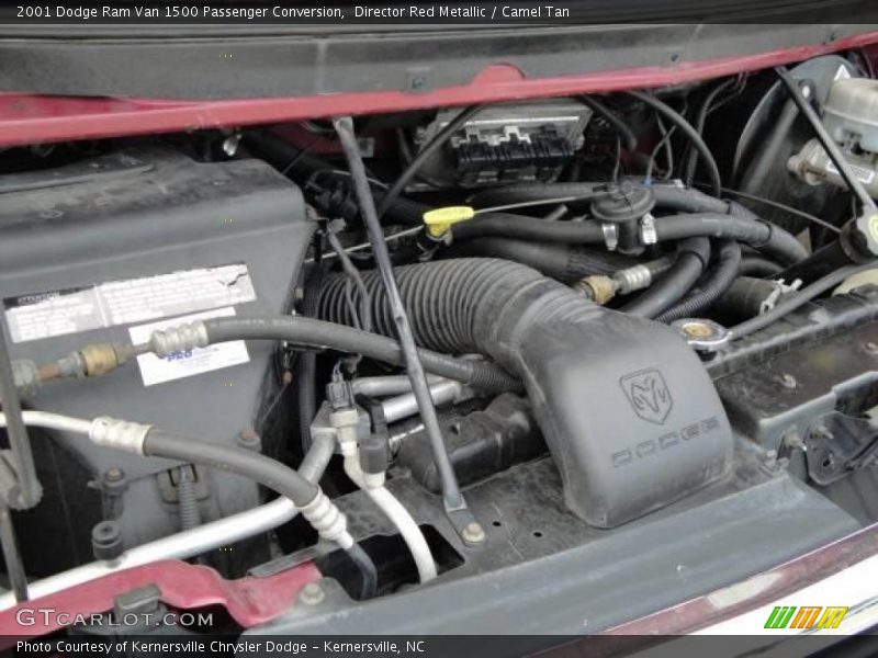 Director Red Metallic / Camel Tan 2001 Dodge Ram Van 1500 Passenger Conversion