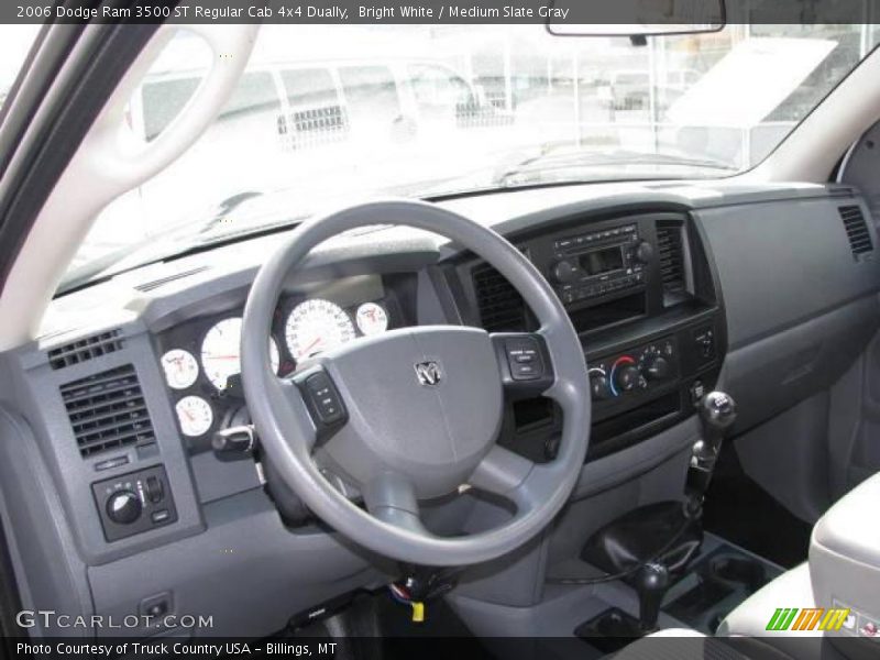 Bright White / Medium Slate Gray 2006 Dodge Ram 3500 ST Regular Cab 4x4 Dually