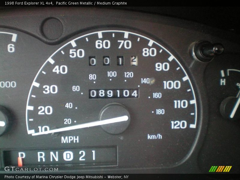 Pacific Green Metallic / Medium Graphite 1998 Ford Explorer XL 4x4