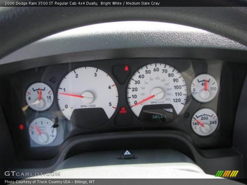 Bright White / Medium Slate Gray 2006 Dodge Ram 3500 ST Regular Cab 4x4 Dually