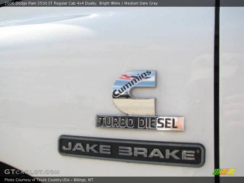 Bright White / Medium Slate Gray 2006 Dodge Ram 3500 ST Regular Cab 4x4 Dually