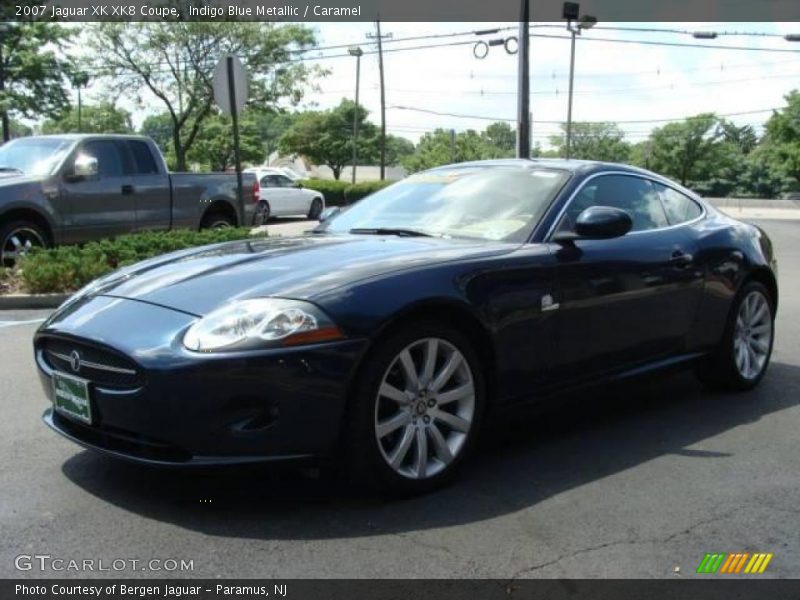 Indigo Blue Metallic / Caramel 2007 Jaguar XK XK8 Coupe
