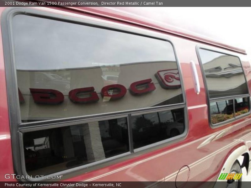 Director Red Metallic / Camel Tan 2001 Dodge Ram Van 1500 Passenger Conversion