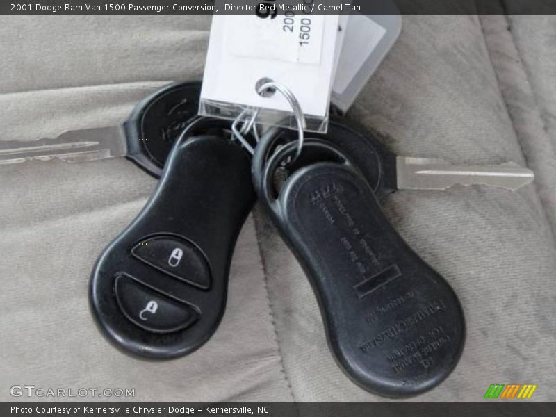 Director Red Metallic / Camel Tan 2001 Dodge Ram Van 1500 Passenger Conversion