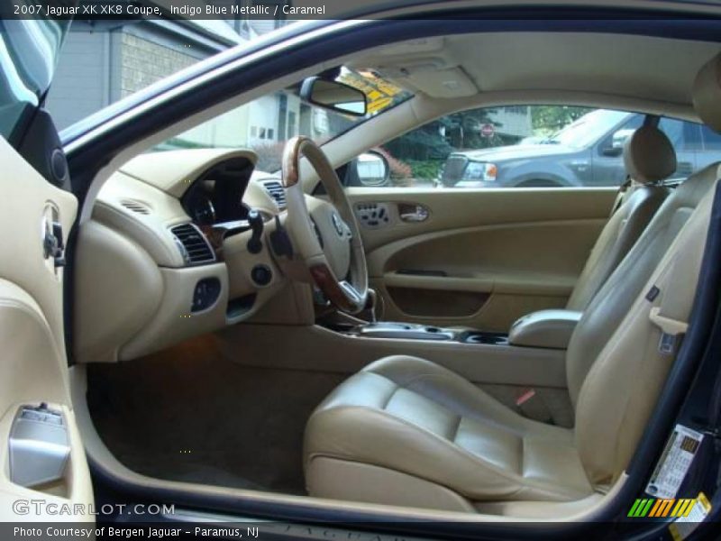 Indigo Blue Metallic / Caramel 2007 Jaguar XK XK8 Coupe