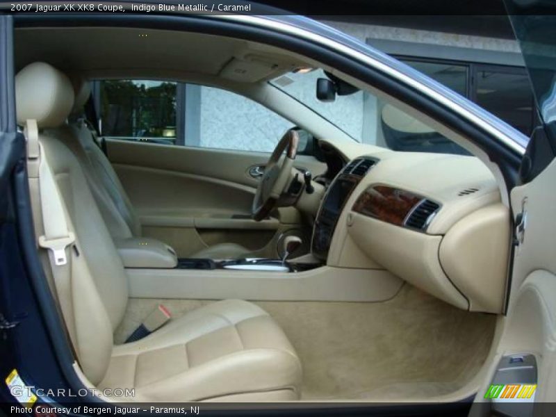 Indigo Blue Metallic / Caramel 2007 Jaguar XK XK8 Coupe