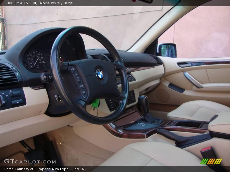 Alpine White / Beige 2006 BMW X5 3.0i