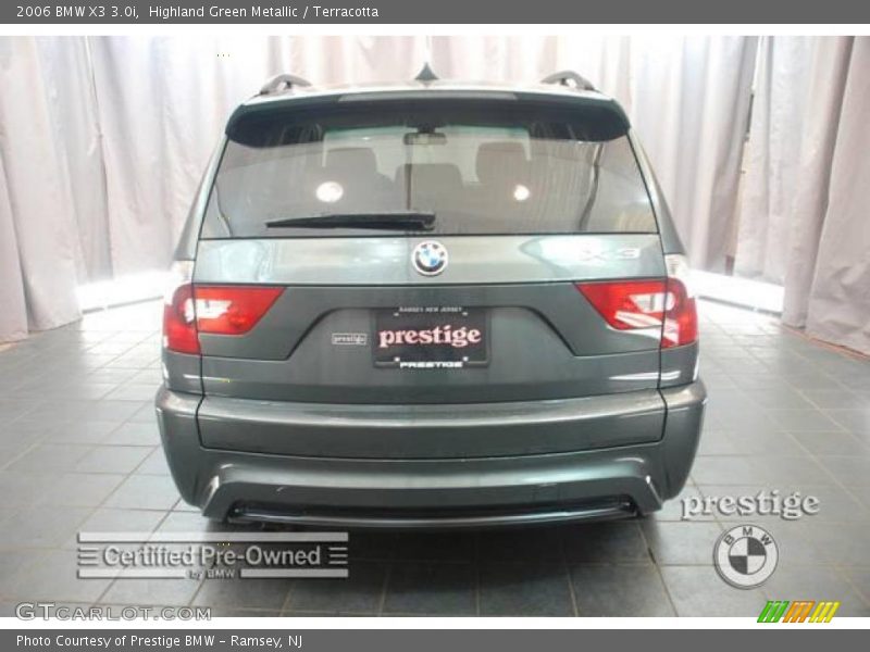 Highland Green Metallic / Terracotta 2006 BMW X3 3.0i