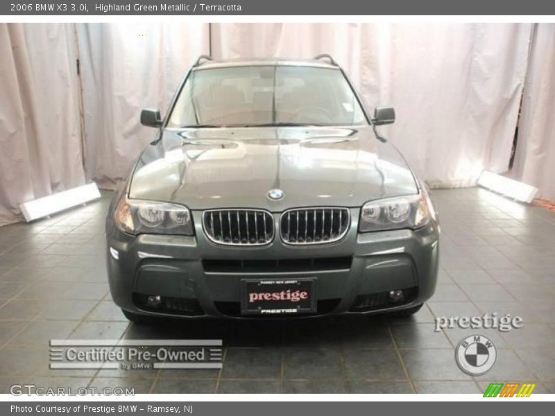 Highland Green Metallic / Terracotta 2006 BMW X3 3.0i