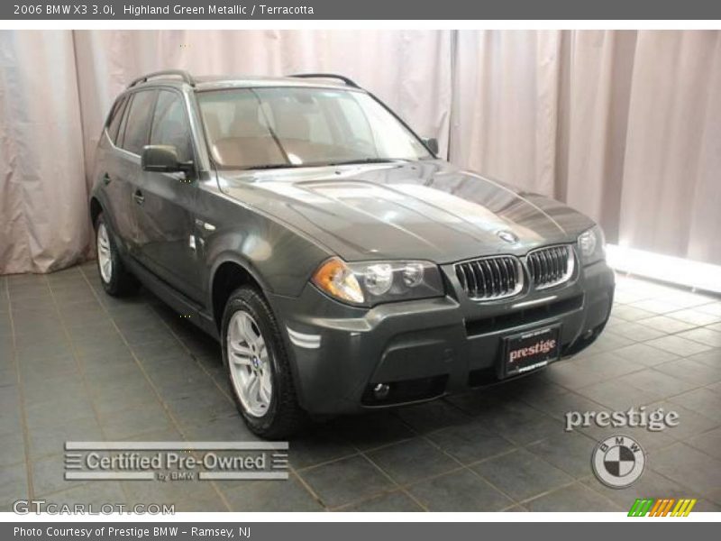 Highland Green Metallic / Terracotta 2006 BMW X3 3.0i