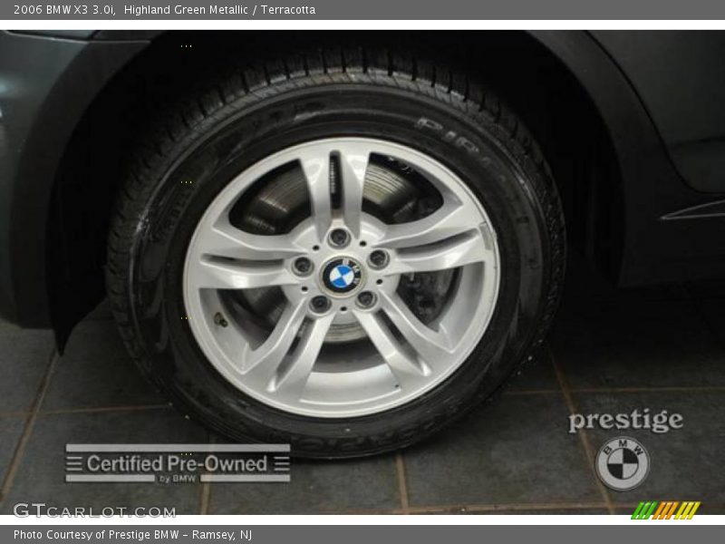 Highland Green Metallic / Terracotta 2006 BMW X3 3.0i