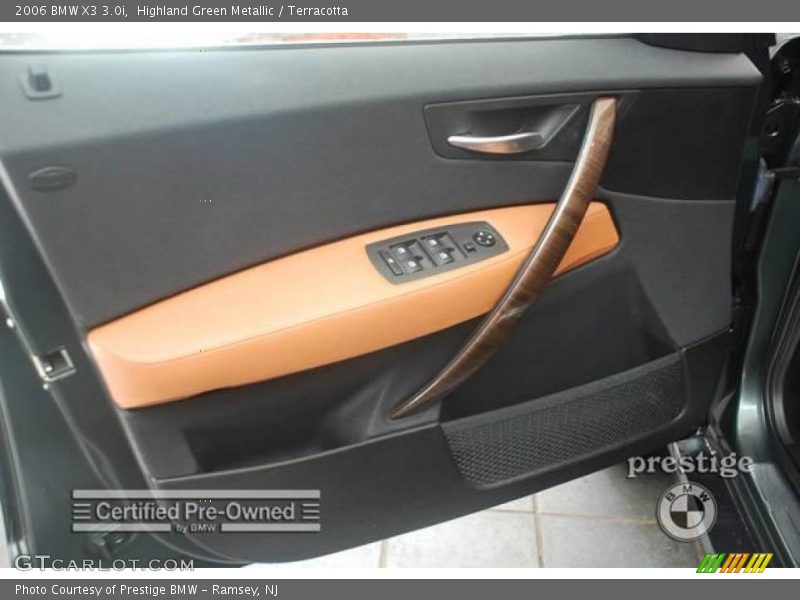 Highland Green Metallic / Terracotta 2006 BMW X3 3.0i