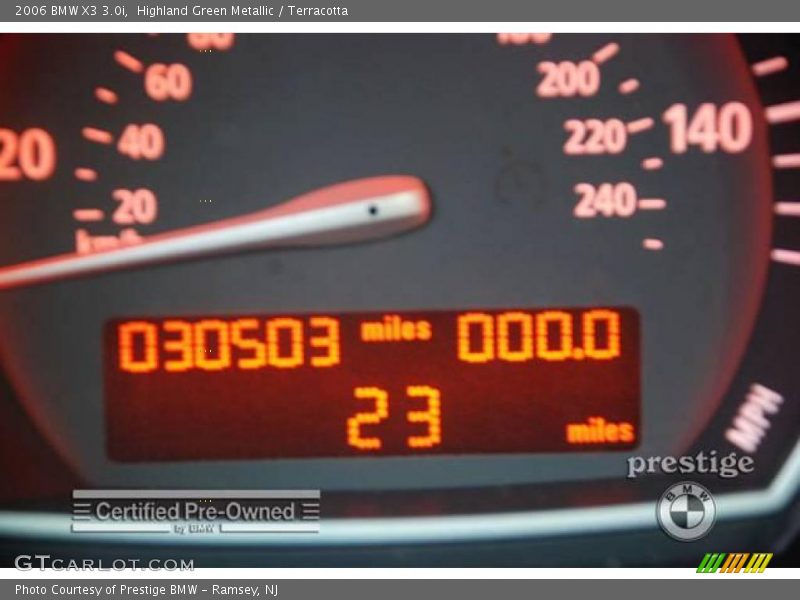 Highland Green Metallic / Terracotta 2006 BMW X3 3.0i