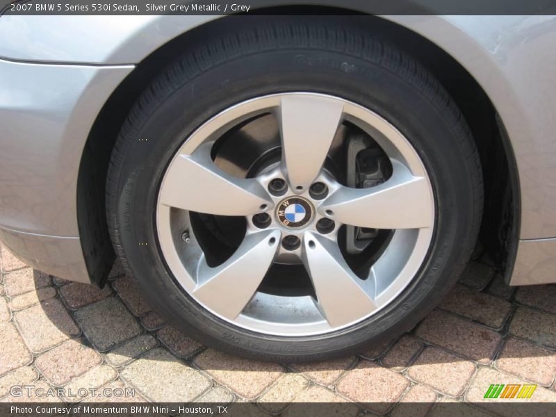 Silver Grey Metallic / Grey 2007 BMW 5 Series 530i Sedan