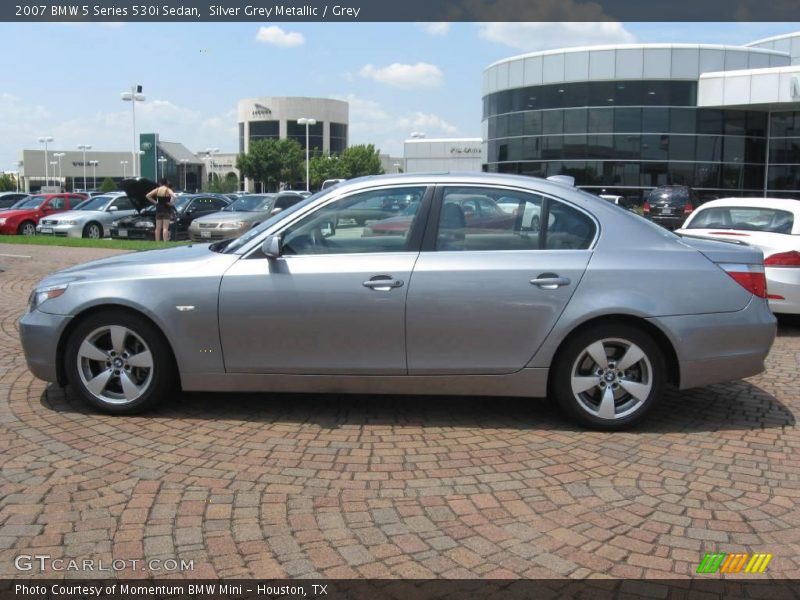 Silver Grey Metallic / Grey 2007 BMW 5 Series 530i Sedan