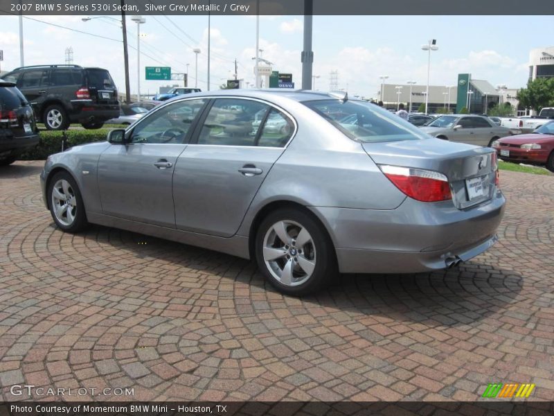 Silver Grey Metallic / Grey 2007 BMW 5 Series 530i Sedan