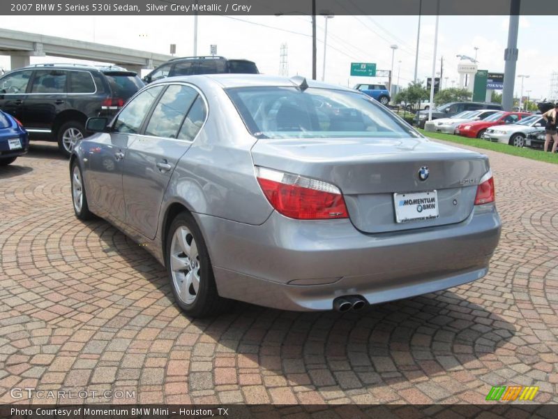 Silver Grey Metallic / Grey 2007 BMW 5 Series 530i Sedan