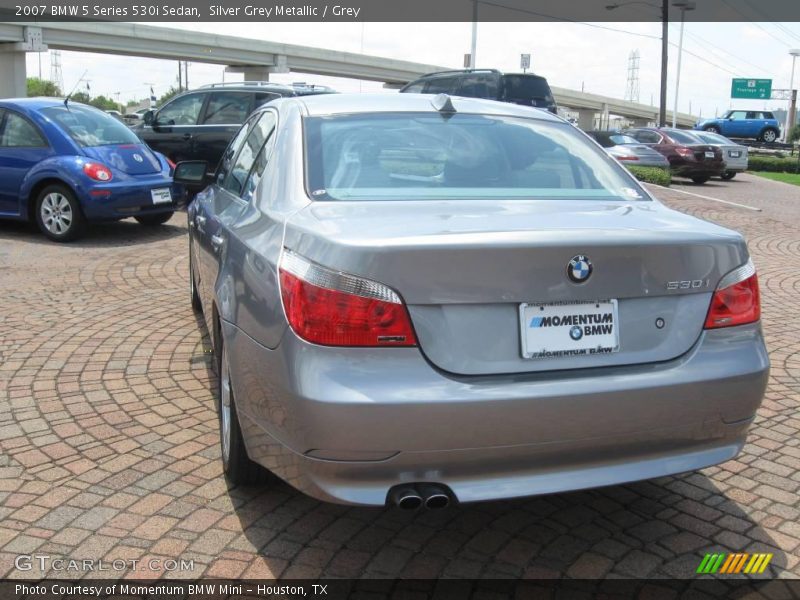 Silver Grey Metallic / Grey 2007 BMW 5 Series 530i Sedan