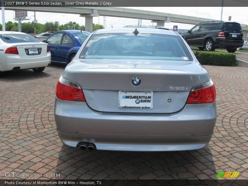 Silver Grey Metallic / Grey 2007 BMW 5 Series 530i Sedan