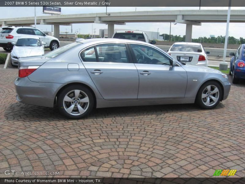 Silver Grey Metallic / Grey 2007 BMW 5 Series 530i Sedan