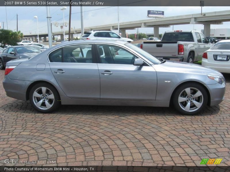 Silver Grey Metallic / Grey 2007 BMW 5 Series 530i Sedan