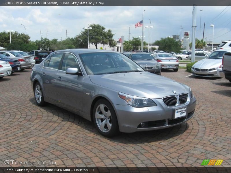 Silver Grey Metallic / Grey 2007 BMW 5 Series 530i Sedan