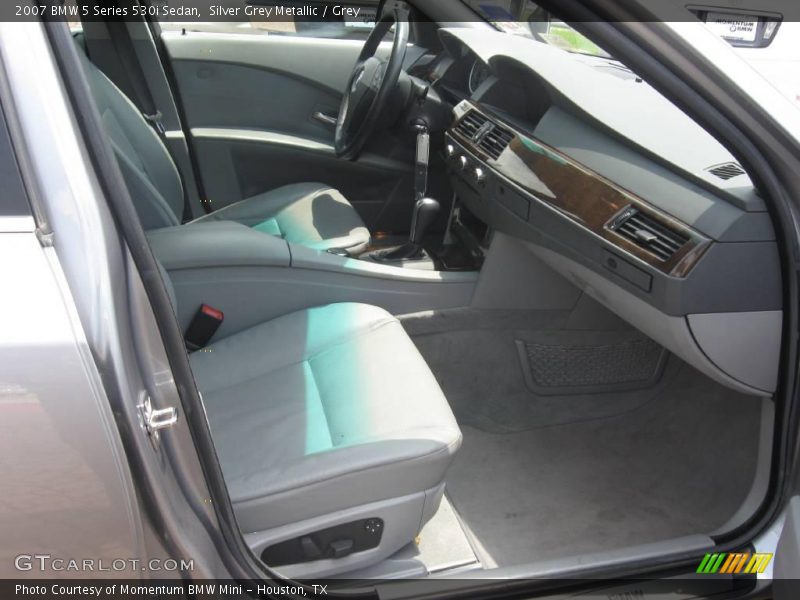 Silver Grey Metallic / Grey 2007 BMW 5 Series 530i Sedan