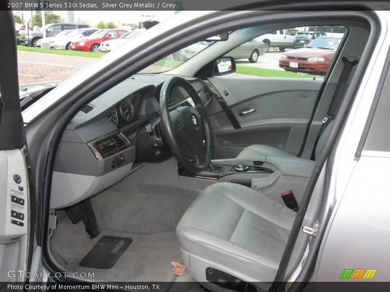 Silver Grey Metallic / Grey 2007 BMW 5 Series 530i Sedan