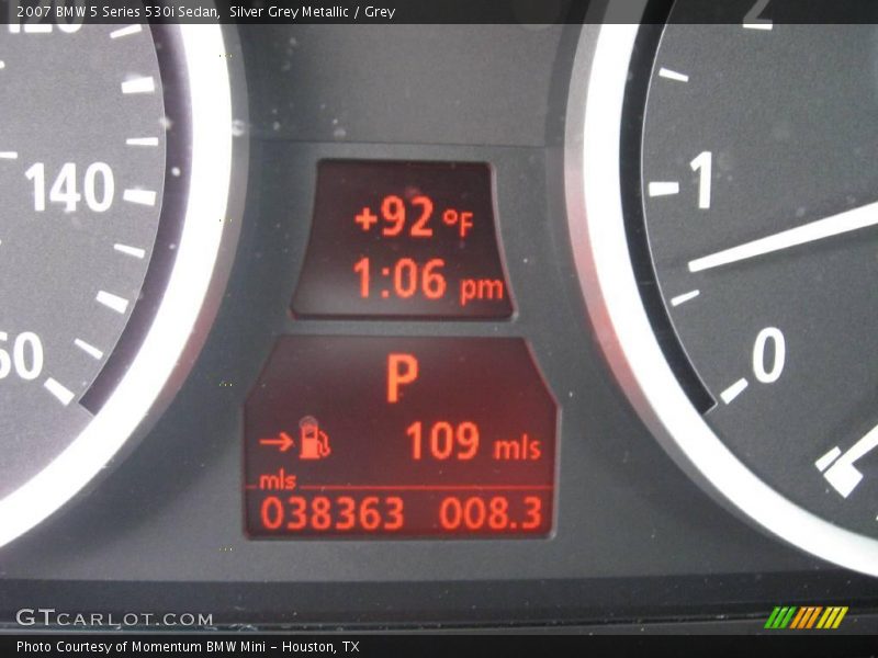 Silver Grey Metallic / Grey 2007 BMW 5 Series 530i Sedan