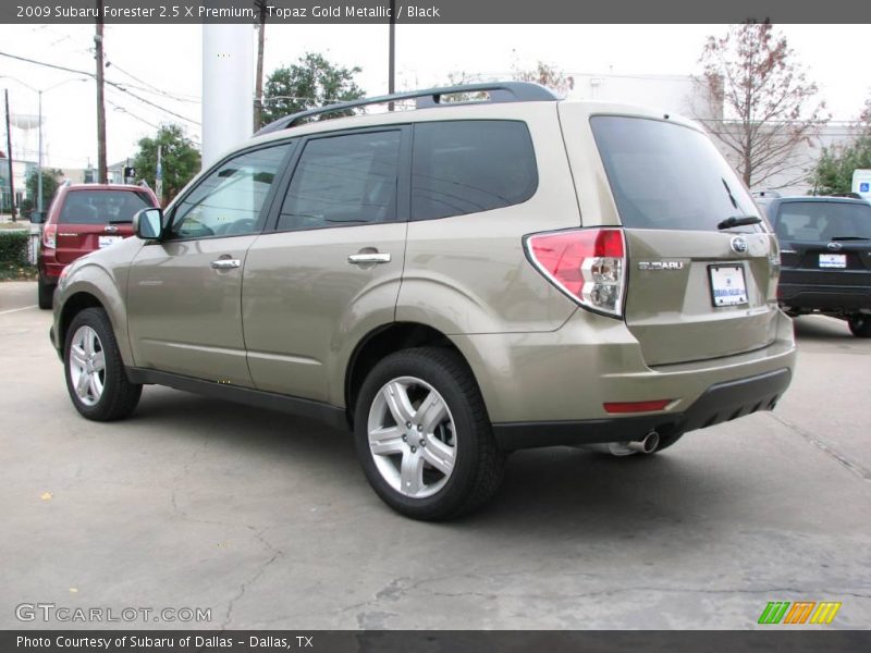 Topaz Gold Metallic / Black 2009 Subaru Forester 2.5 X Premium