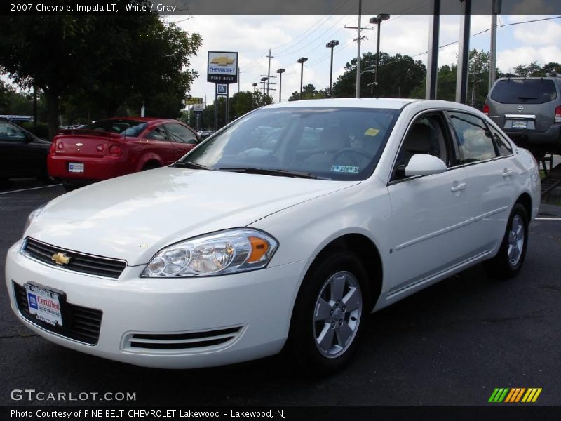 White / Gray 2007 Chevrolet Impala LT