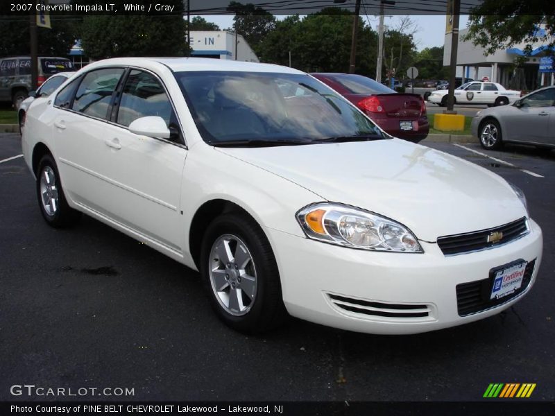 White / Gray 2007 Chevrolet Impala LT