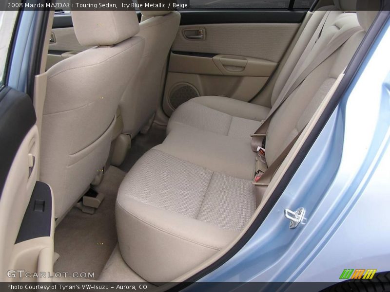 Icy Blue Metallic / Beige 2008 Mazda MAZDA3 i Touring Sedan